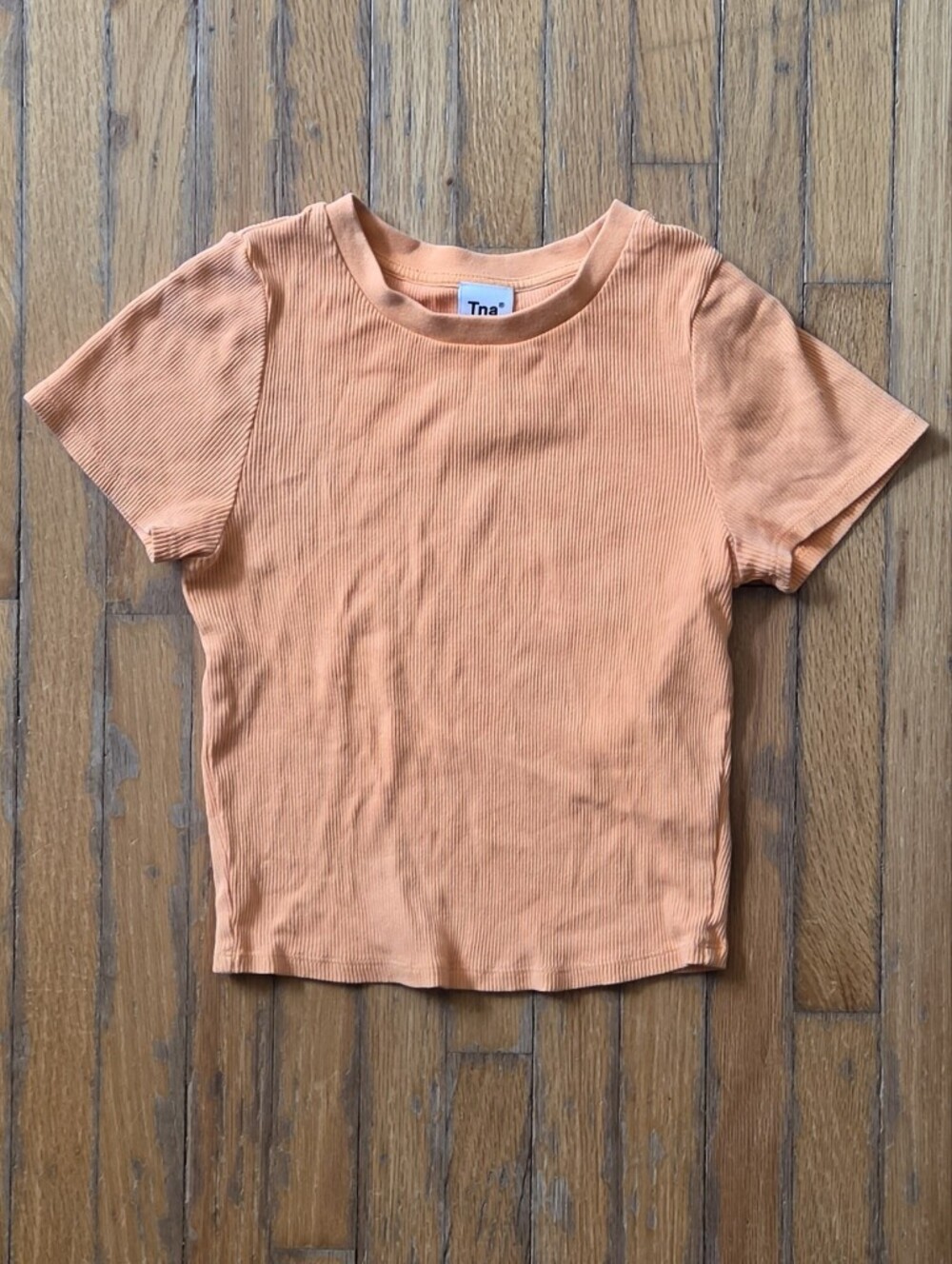 TNA Orange Ribbed T-Shirt